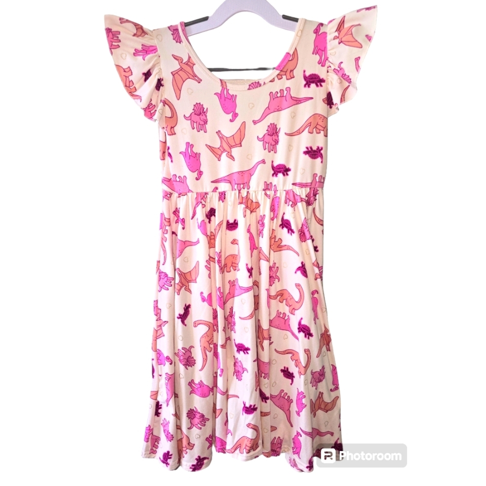 DotDotSmile Dinosaur Twirl Dress